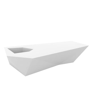 Vondom Faz bench polyethylene by Ramón Esteve Vondom White - Buy now on ShopDecor - Discover the best products by VONDOM design