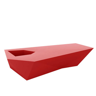 Vondom Faz bench polyethylene by Ramón Esteve Vondom Red - Buy now on ShopDecor - Discover the best products by VONDOM design