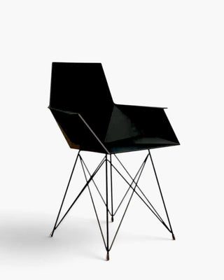 Vondom Faz armchair with powder-coated metal legs and seat in polypropylene