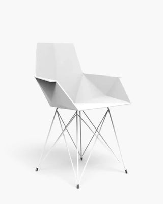 Vondom Faz armchair with powder-coated metal legs and seat in polypropylene