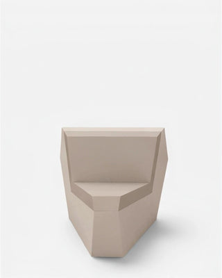 Vondom Faz sofa 45° corner module in polyethylene with upholstered cushions