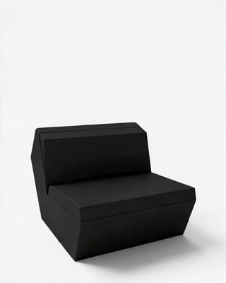 Vondom Faz sofa central armless module in polyethylene with upholstered cushions
