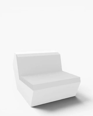 Vondom Faz sofa central armless module in polyethylene with upholstered cushions