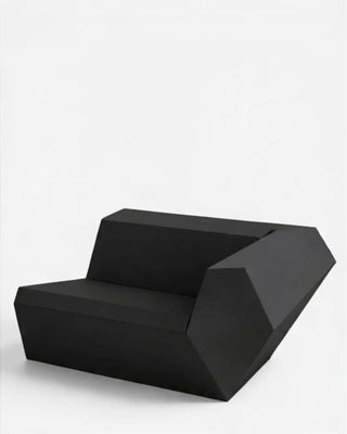 Vondom Faz sofa end module in polyethylene with upholstered cushions