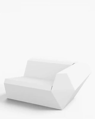 Vondom Faz sofa end module in polyethylene with upholstered cushions