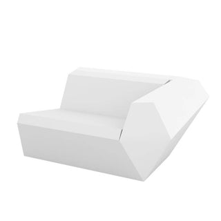 Vondom Faz sofa left-hand end module white by Ramón Esteve - Buy now on ShopDecor - Discover the best products by VONDOM design