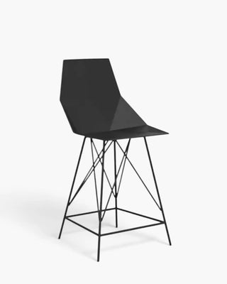 Vondom Faz stool with polypropylene seat and powder-coated metal base