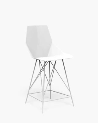 Vondom Faz stool with polypropylene seat and powder-coated metal base