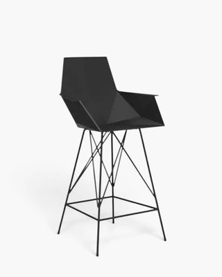 Vondom Faz stool with polypropylene shell and powder-coated metal base