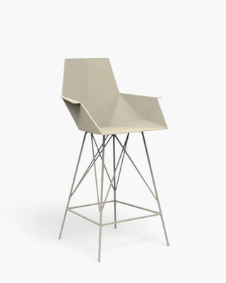 Vondom Faz stool with polypropylene shell and powder-coated metal base