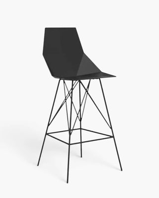 Vondom Faz stool with polypropylene seat and powder-coated metal base