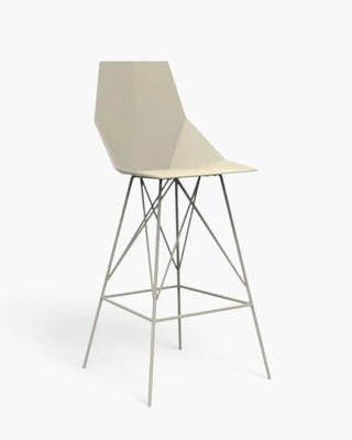 Vondom Faz stool with polypropylene seat and powder-coated metal base