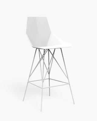 Vondom Faz stool with polypropylene seat and powder-coated metal base