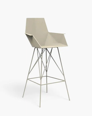 Vondom Faz stool with polypropylene shell and powder-coated metal base