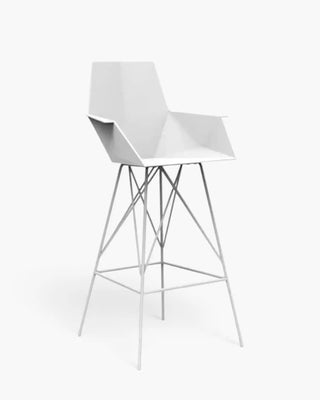 Vondom Faz stool with polypropylene shell and powder-coated metal base