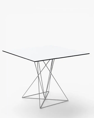 Vondom Faz table with powder-coated metal legs with HPL top
