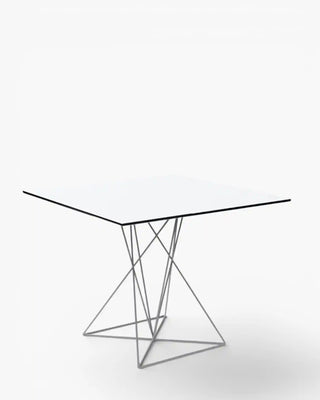 Vondom Faz table with powder-coated metal legs with HPL top