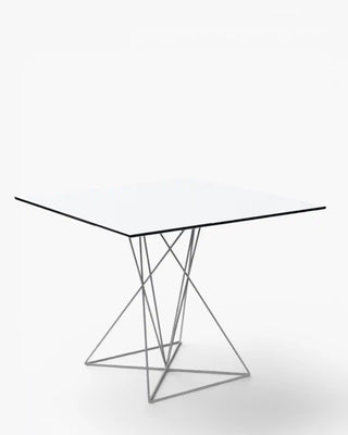 Vondom Faz table with powder-coated metal legs with HPL top