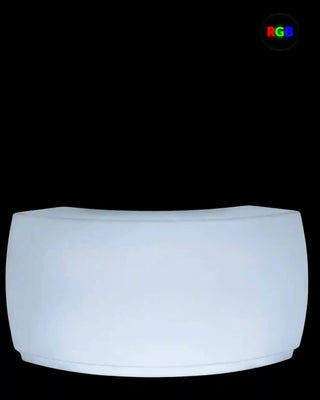 Vondom Fiesta Curved LED bar counter 160 cm in polyethylene