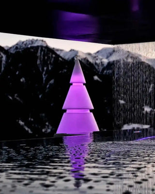 Vondom Forest Christmas LED tree in Ice White 2101 polyethylene