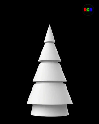 Vondom Forest Christmas LED tree in Ice White 2101 polyethylene