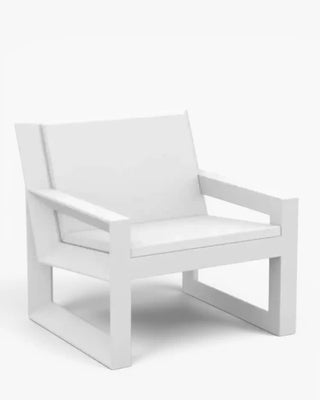 Vondom Frame lounge chair in polyethylene with upholstered cushion
