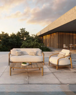Vondom Fusta coffee table in teak wood 135 cm