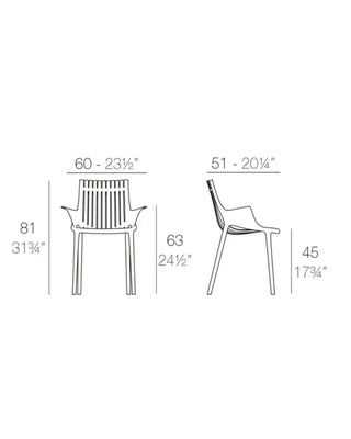Vondom Ibiza armchair in polypropylene