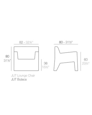 Vondom Jut lounge chair in polyethylene