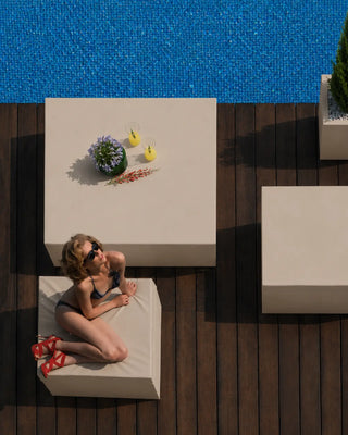 Vondom Jut Chill Ottoman pouf in polyethylene