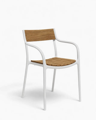 Vondom Madison Wood chair with polywood seat and resin base