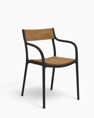 Vondom Madison Wood chair with polywood seat and resin base
