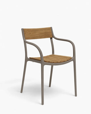 Vondom Madison Wood chair with polywood seat and resin base