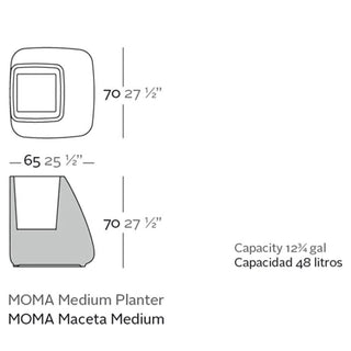 Vondom Noma Macetas vase h.70 cm white by Javier Mariscal - Buy now on ShopDecor - Discover the best products by VONDOM design