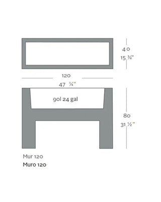 Vondom Muro Planter vase in polyethylene