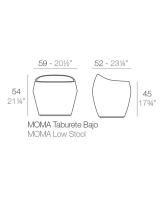 Vondom Noma low stool in polyethylene