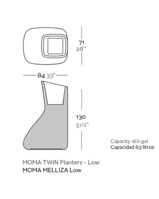 Vondom Noma Mellizas vase in polyethylene