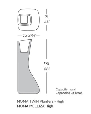 Vondom Noma Mellizas vase in polyethylene