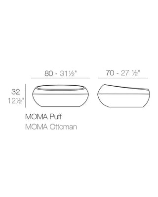 Vondom Noma Ottoman pouf in polyethylene