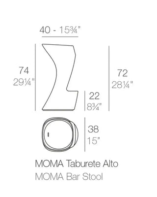 Vondom Noma bar stool in polyethylene