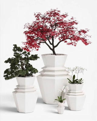 Vondom Origami Hinoki planter in polyethylene