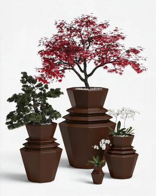 Vondom Origami Hinoki planter in polyethylene