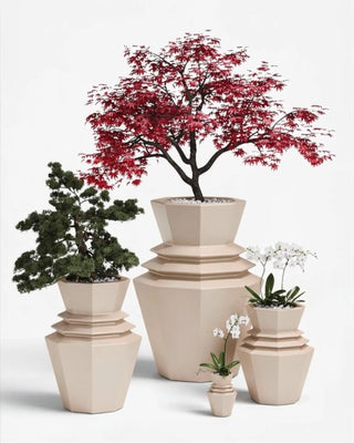 Vondom Origami Hinoki planter in polyethylene