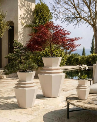 Vondom Origami Hinoki planter in polyethylene