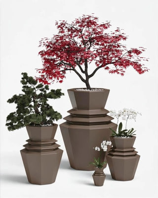Vondom Origami Hinoki planter in polyethylene