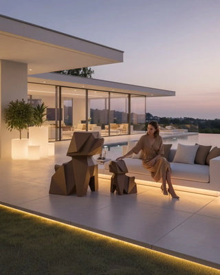 Vondom Inu & Koinu dog-shaped sculpture in polyethylene