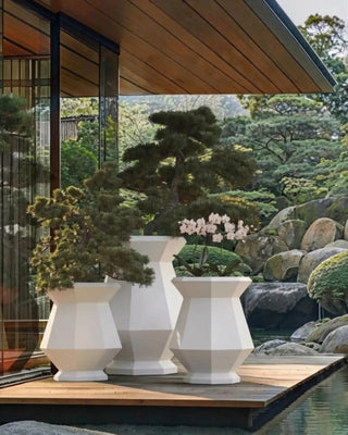 Vondom Origami Kashi planter in polyethylene