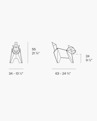 Vondom Neko & Koneko cat-shaped sculpture in polyethylene