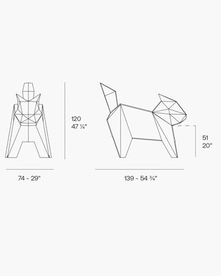Vondom Neko & Koneko cat-shaped sculpture in polyethylene