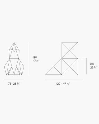 Vondom Tori & Kotori bird-shaped sculpture in polyethylene